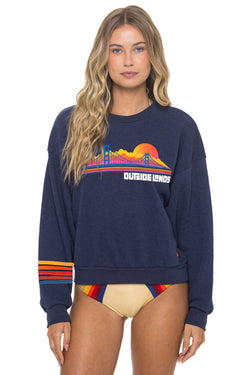 OUTSIDE LANDS 2026 RELAXED CREW SWEATSHIRT - NAVY
