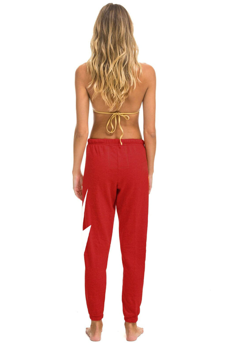 UNIVERSITY OF ALABAMA BOLT SWEATPANTS - CRIMSON