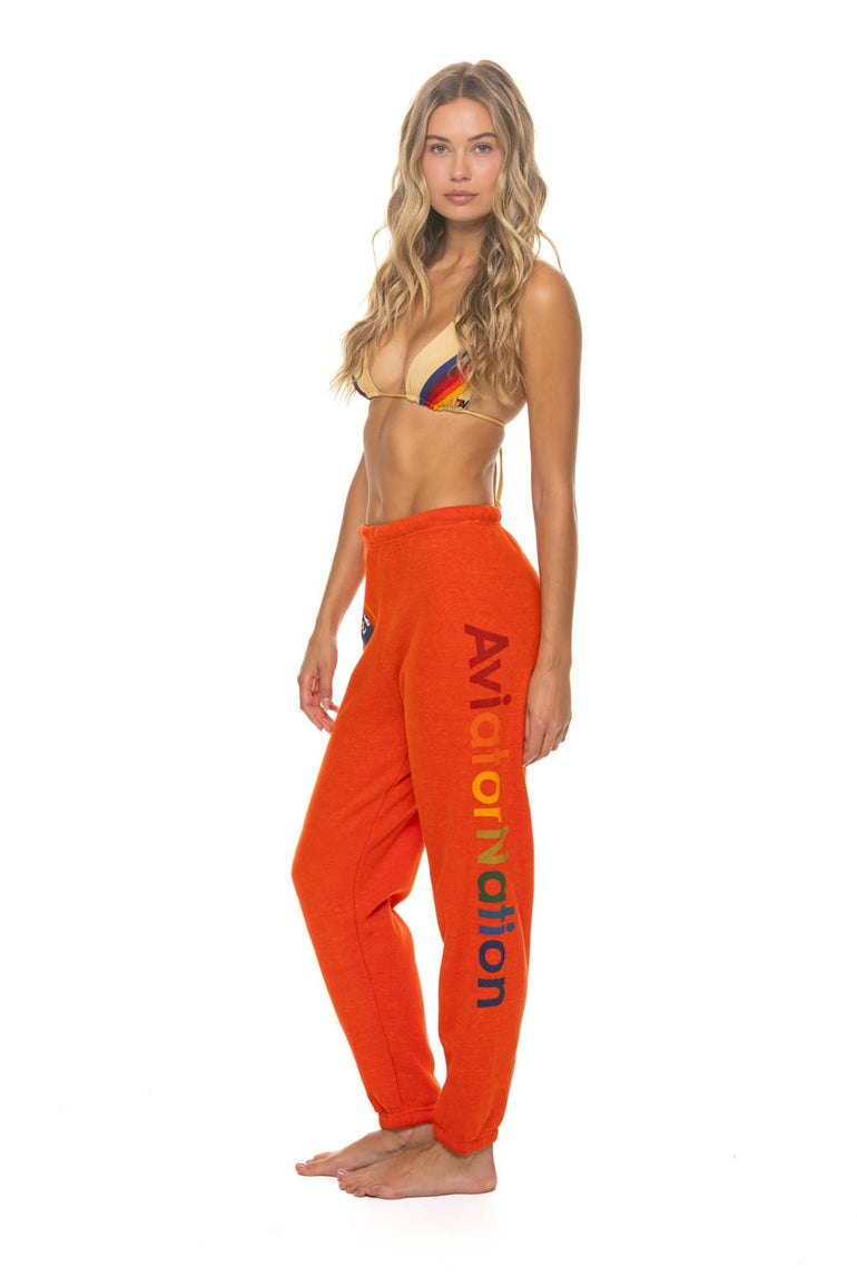 AVIATOR NATION SWEATPANTS - VINTAGE ORANGE