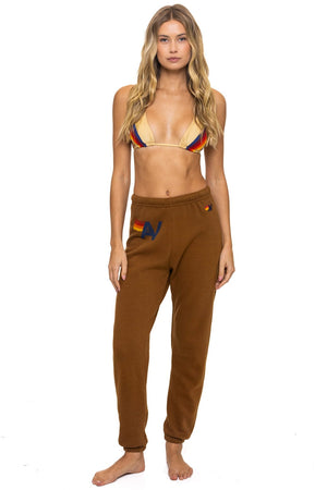 LOGO SWEATPANTS - CINNAMON