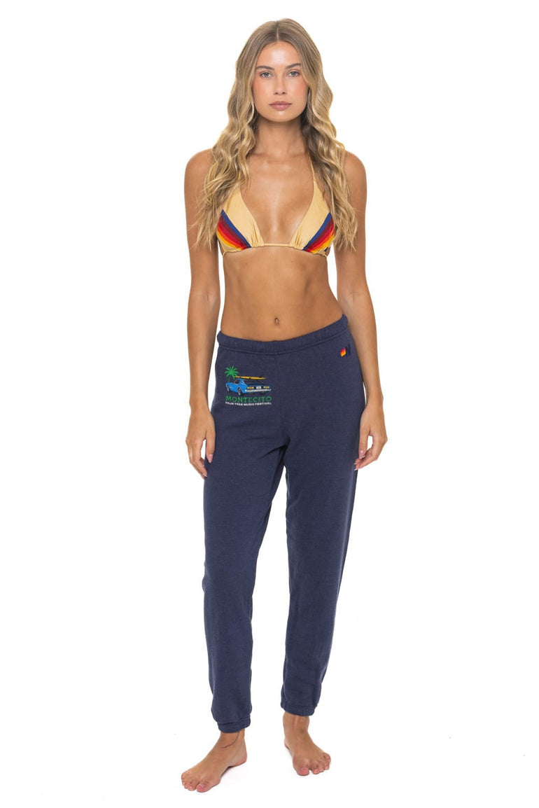Palm Tree Festival Montecito 2026 Unisex Sweatpants Navy - front
