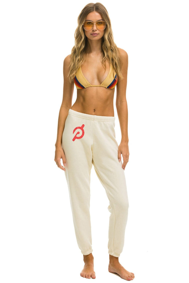 PELOTON 2024 5 STRIPE SWEATPANTS - VINTAGE WHITE