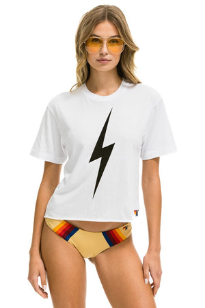 BOLT BOYFRIEND TEE - WHITE
