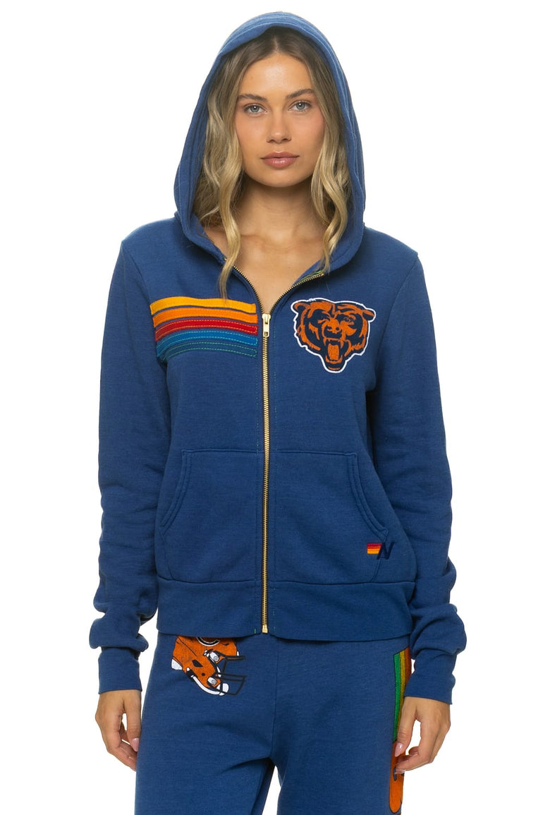 CHICAGO BEARS ZIP HOODIE - ROYAL