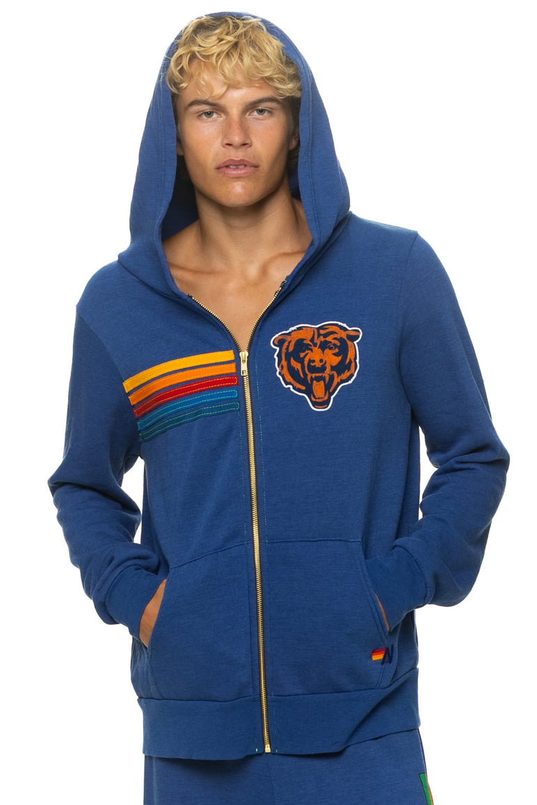 CHICAGO BEARS ZIP HOODIE - ROYAL