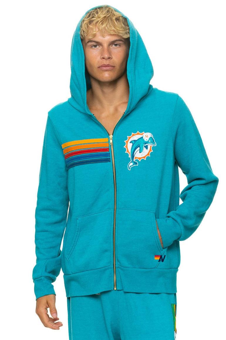 MIAMI DOLPHINS ZIP HOODIE - MARINE BLUE