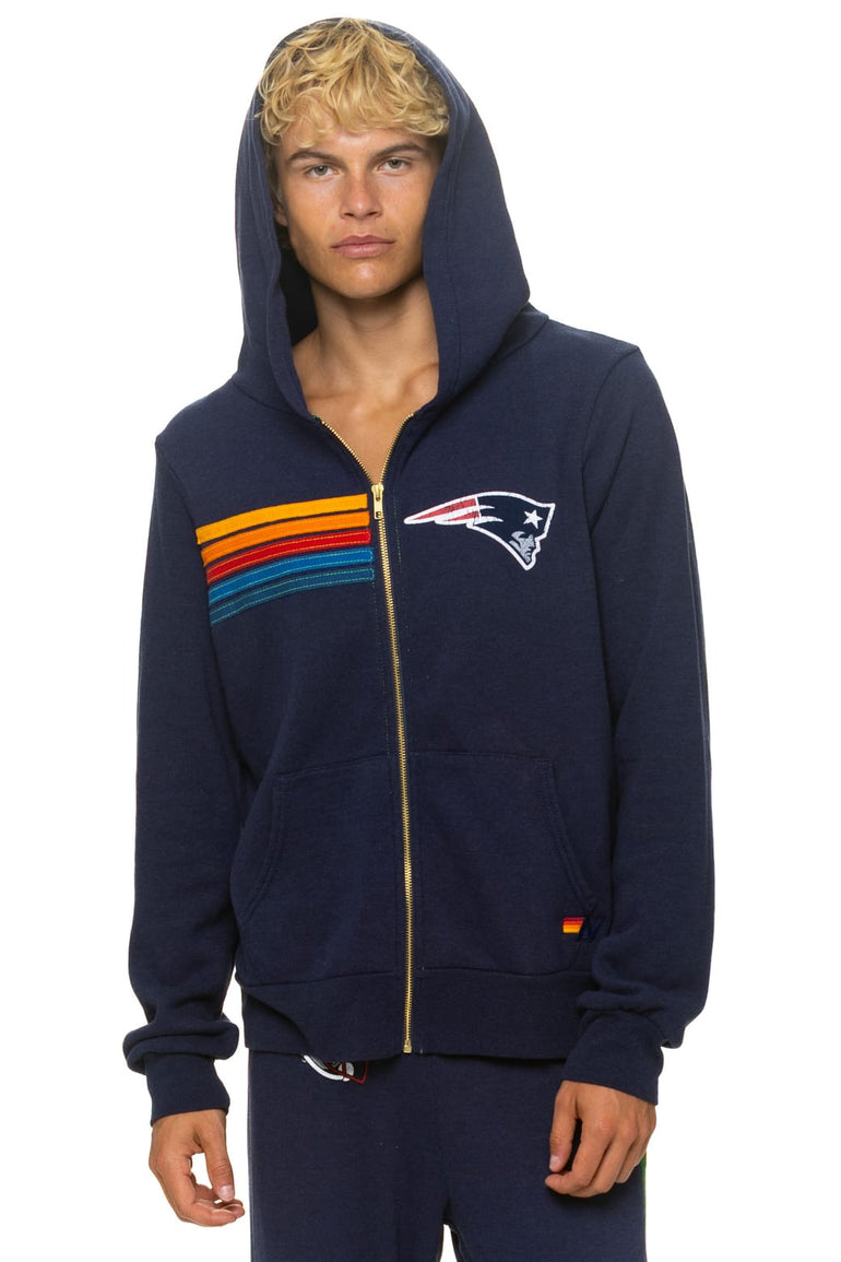 NEW ENGLAND PATRIOTS ZIP HOODIE - NAVY