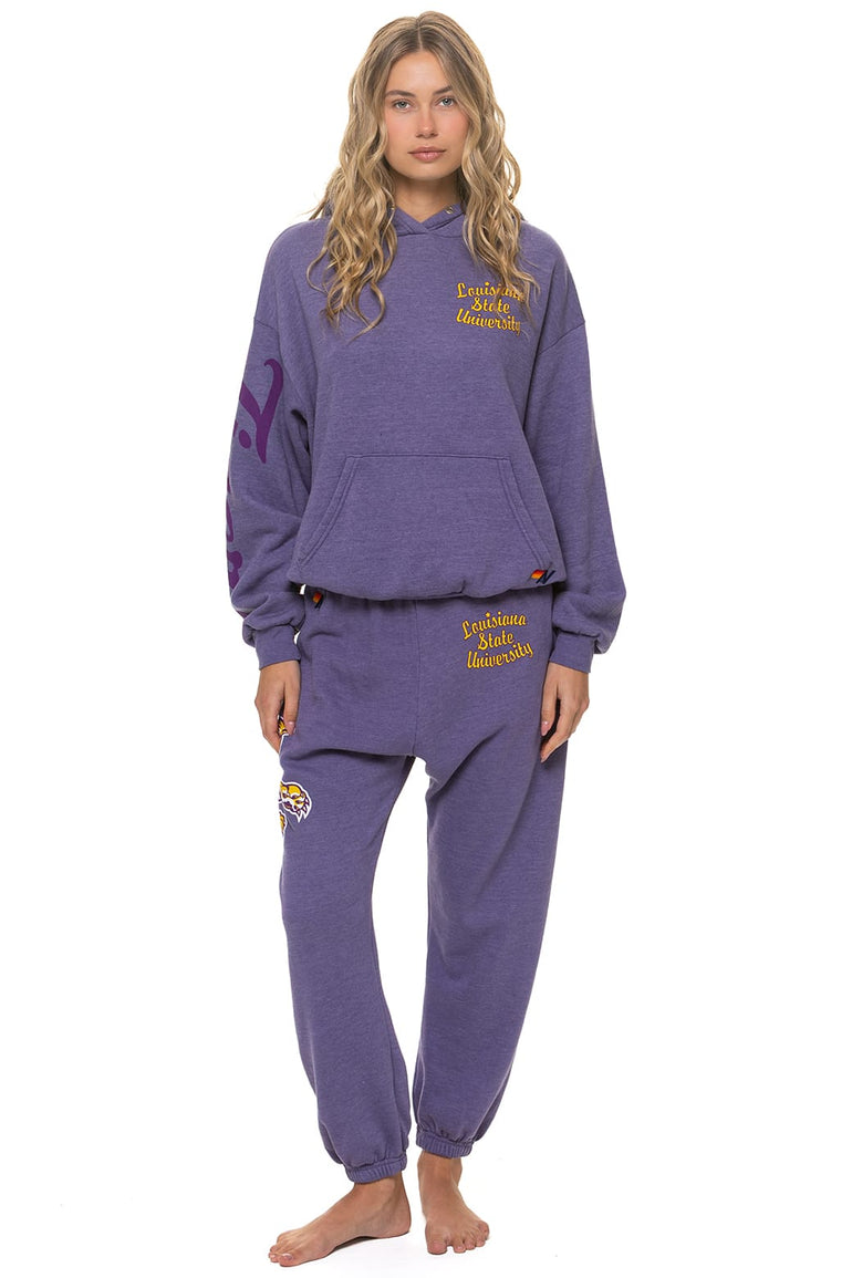 LSU TIGER UNISEX POCKET SWEATPANTS - GRAPE