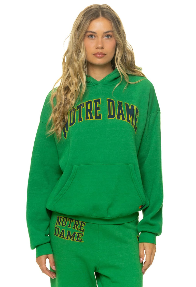 NOTRE DAME 2026 PULLOVER HOODIE RELAXED - KELLY GREEN