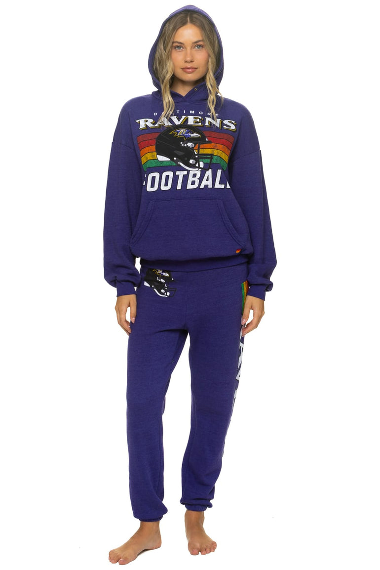 BALTIMORE RAVENS HELMET SWEATPANTS - DEEP PURPLE
