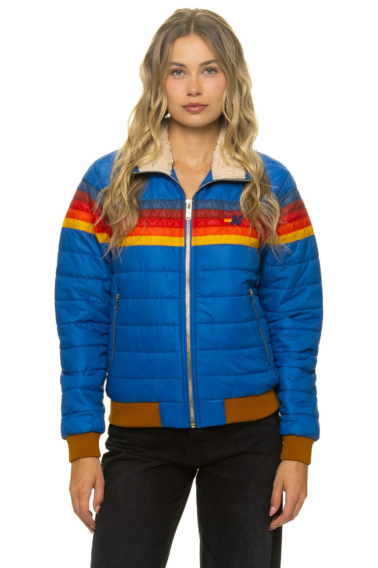 5 STRIPE JACKET - SNORKEL BLUE