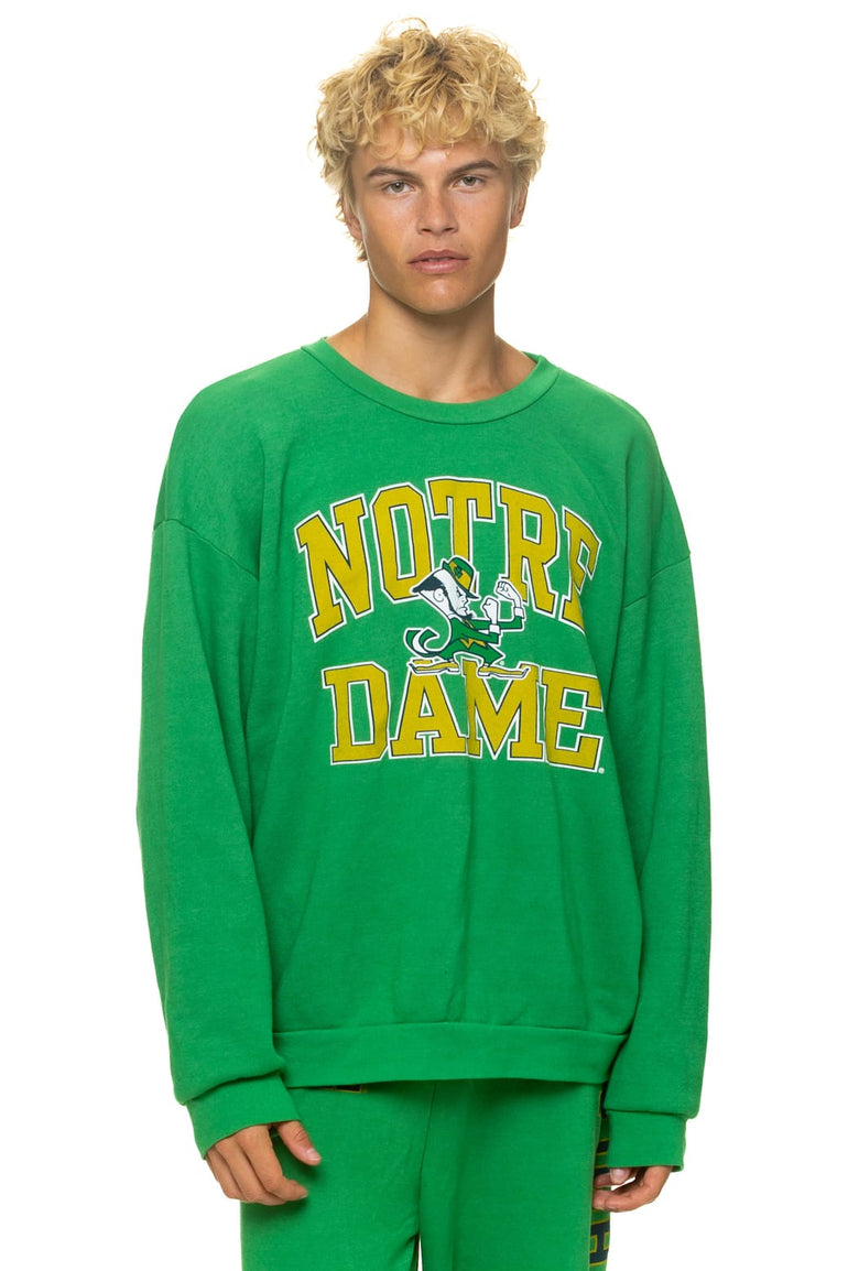 NOTRE DAME 2026 RELAXED CREW SWEATSHIRT - KELLY GREEN