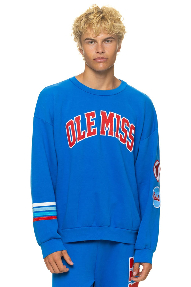 OLE MISS 2026 RELAXED CREW SWEATSHIRT - ADVENTURE BLUE
