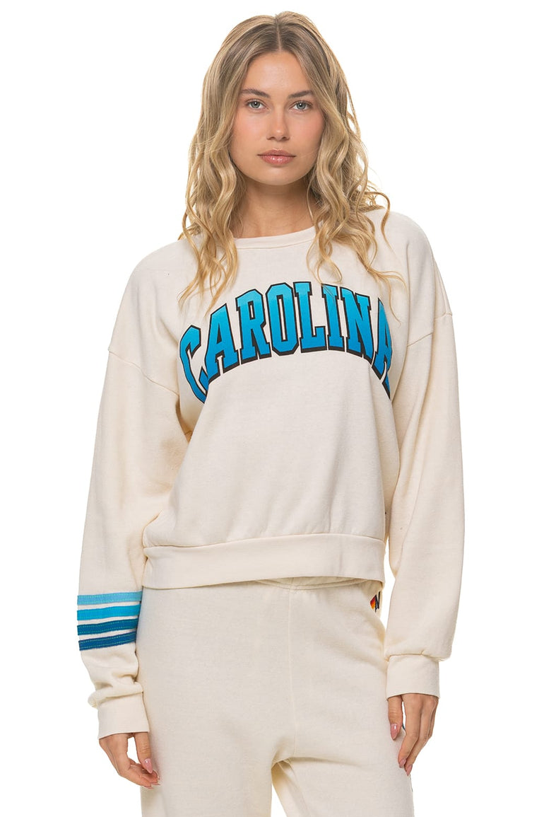 UNC 2026 RELAXED CREW SWEATSHIRT - VINTAGE WHITE