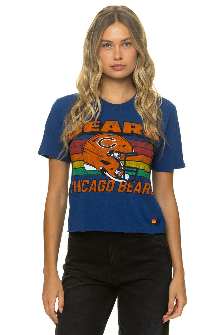 CHICAGO BEARS HELMET BOYFRIEND TEE - ROYAL