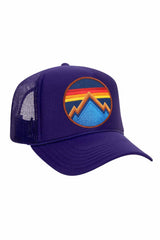 ALL SEASONS CIRCLE - KIDS VINTAGE FOAM TRUCKER Kid's Hat Aviator Nation OS PURPLE