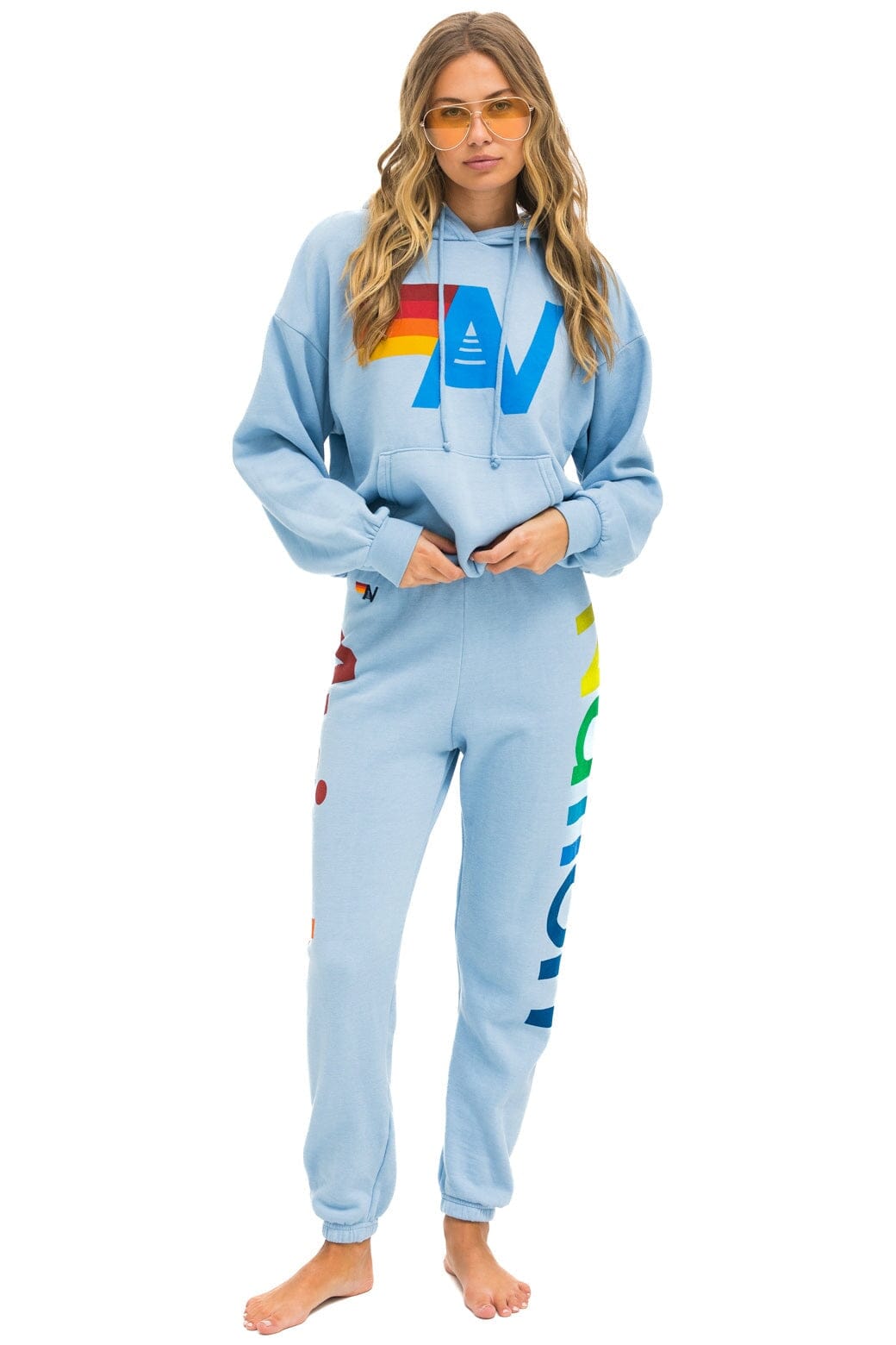 AVIATOR NATION 2 SWEATPANTS - ICE Women's Sweatpants Aviator Nation
