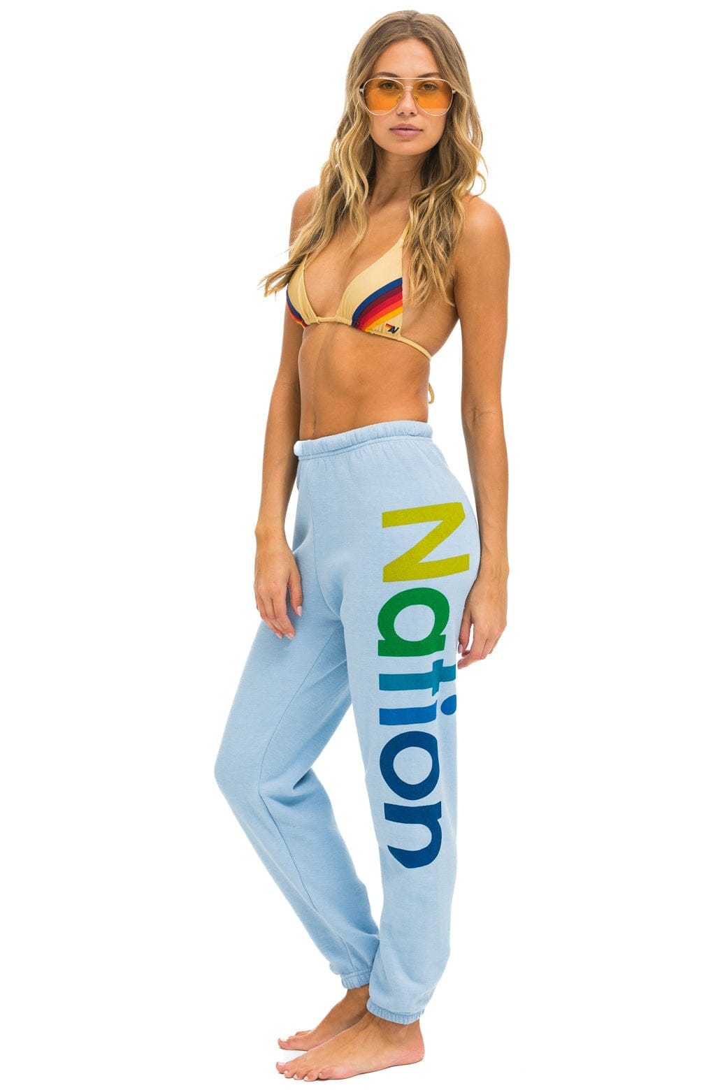 AVIATOR NATION 2 SWEATPANTS - ICE Women's Sweatpants Aviator Nation