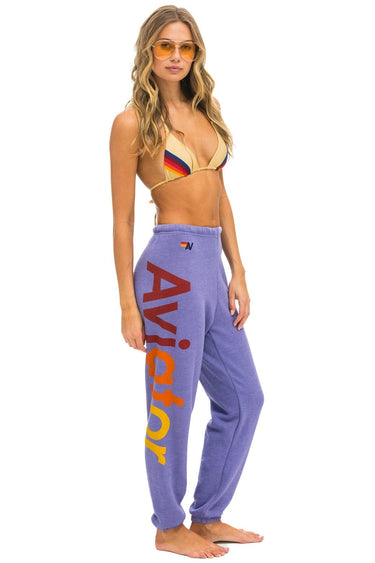 AVIATOR NATION 2 SWEATPANTS - LAVENDER Women's Sweatpants Aviator Nation