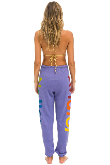 AVIATOR NATION 2 SWEATPANTS - LAVENDER Women's Sweatpants Aviator Nation