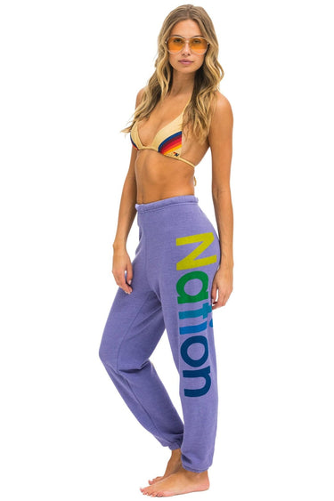 AVIATOR NATION 2 SWEATPANTS - LAVENDER Women's Sweatpants Aviator Nation