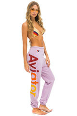 AVIATOR NATION 2 SWEATPANTS - MAUVE Women's Sweatpants Aviator Nation