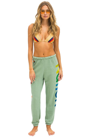 AVIATOR NATION 2 SWEATPANTS - SAGE Women's Sweatpants Aviator Nation