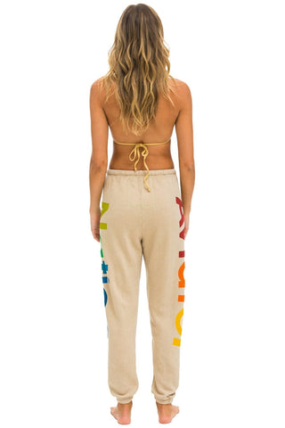AVIATOR NATION 2 SWEATPANTS - SAND Women's Sweatpants Aviator Nation