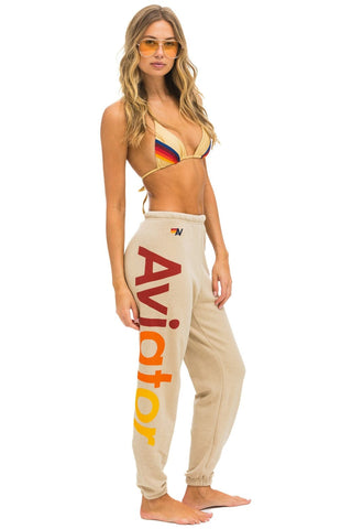 AVIATOR NATION 2 SWEATPANTS - SAND Women's Sweatpants Aviator Nation