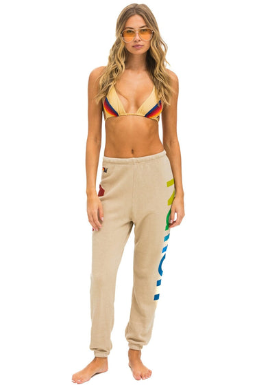 AVIATOR NATION 2 SWEATPANTS - SAND Women's Sweatpants Aviator Nation