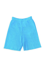 AVIATOR NATION ASPEN KIDS SWEATSHORTS - NEON BLUE Kid's Shorts Aviator Nation