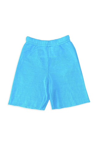 AVIATOR NATION ASPEN KIDS SWEATSHORTS - NEON BLUE Kid's Shorts Aviator Nation
