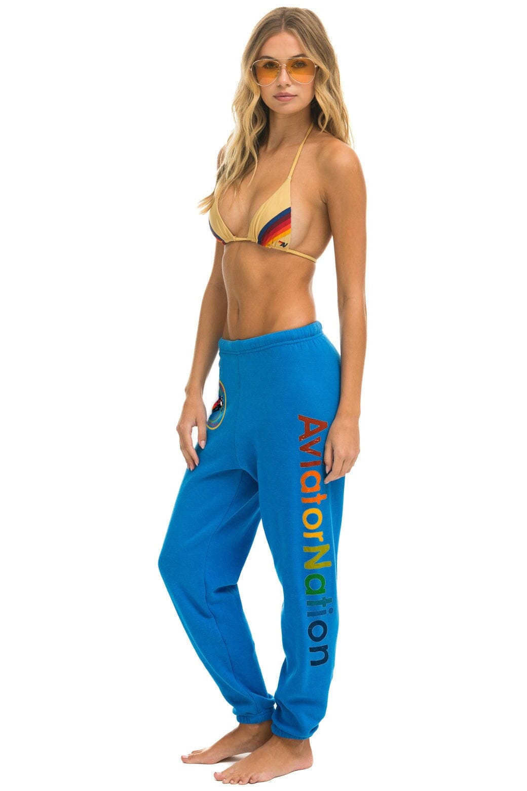 AVIATOR NATION ASPEN SWEATPANTS - OCEAN Women's Sweatpants Aviator Nation