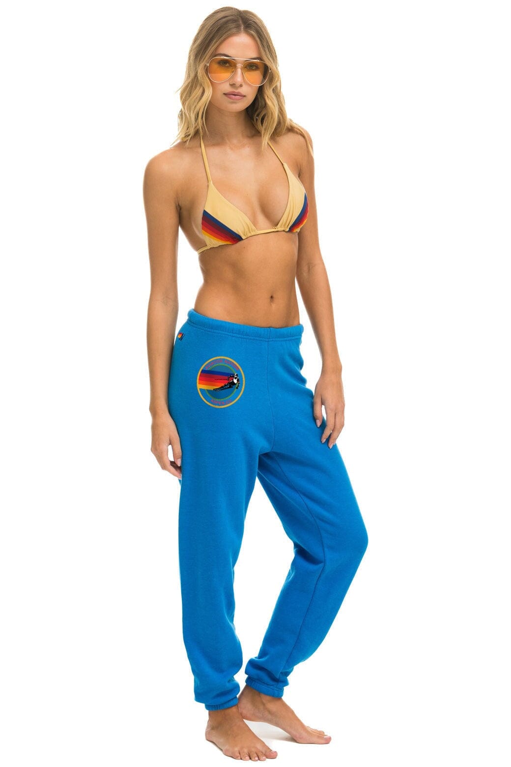 AVIATOR NATION ASPEN SWEATPANTS - OCEAN Women's Sweatpants Aviator Nation