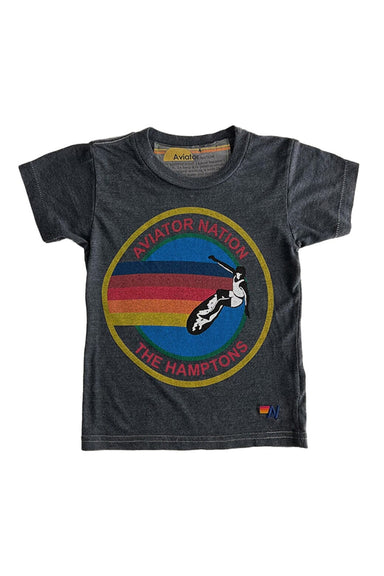 AVIATOR NATION HAMPTONS KIDS TEE - CHARCOAL Kid's Tee Aviator Nation