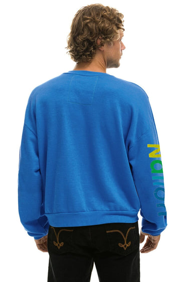 AVIATOR NATION HAMPTONS RELAXED CREW SWEATSHIRT - OCEAN Sweatshirt Aviator Nation