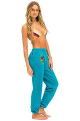 AVIATOR NATION LAGUNA BEACH SWEATPANTS - TEAL Women's Sweatpants Aviator Nation