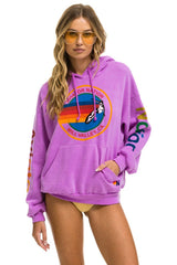 AVIATOR NATION MILL VALLEY RELAXED PULLOVER HOODIE - NEON PURPLE Hoodie Aviator Nation