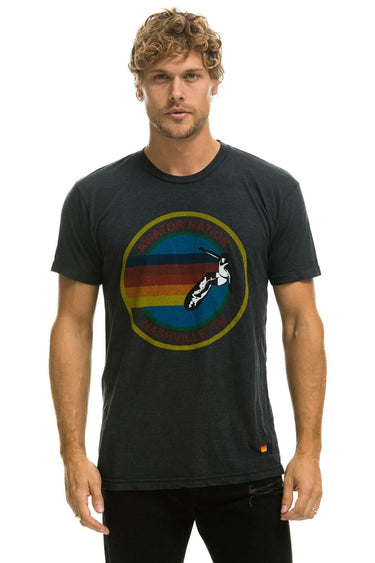 AVIATOR NATION NASHVILLE TEE - CHARCOAL Tees Aviator Nation