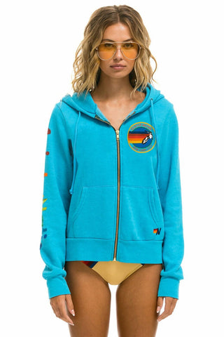 AVIATOR NATION NEW YORK CITY HOODIE - NEON BLUE Hoodie Aviator Nation