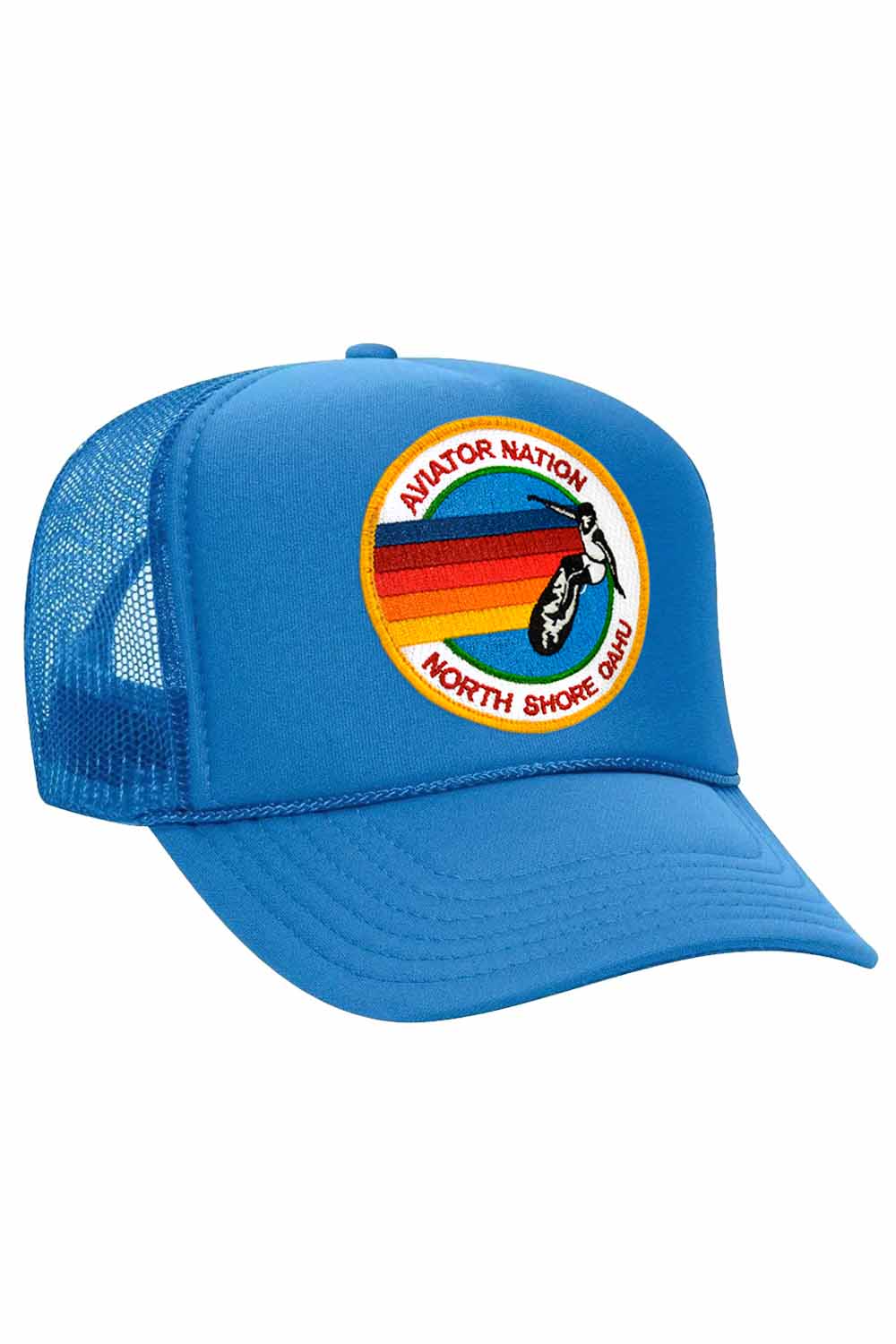 AVIATOR NATION NORTH SHORE TRUCKER HAT HATS Aviator Nation OS LIGHT BLUE