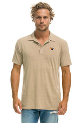 AVIATOR NATION POLO - SAND Tees Aviator Nation
