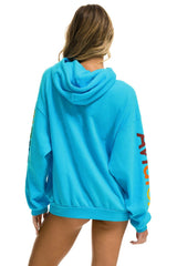 AVIATOR NATION VAIL RELAXED PULLOVER HOODIE - NEON BLUE Hoodie Aviator Nation