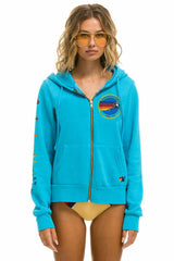 AVIATOR NATION VAIL ZIP HOODIE - NEON BLUE Hoodie Aviator Nation