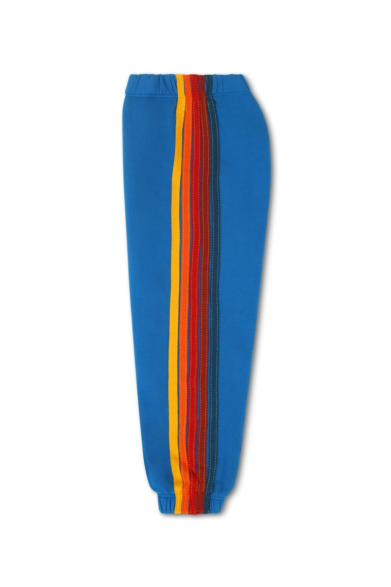 KID'S 5 STRIPE SWEATPANTS - ADVENTURE BLUE