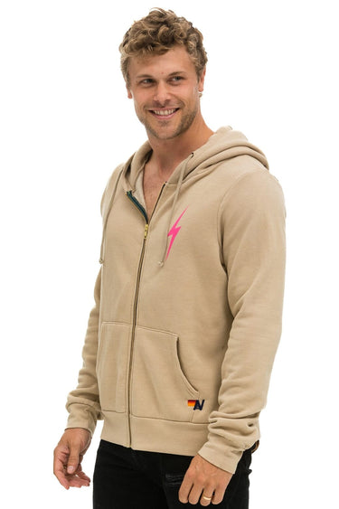 BOLT 2 HOODIE - SAND // NEON PINK Hoodie Aviator Nation