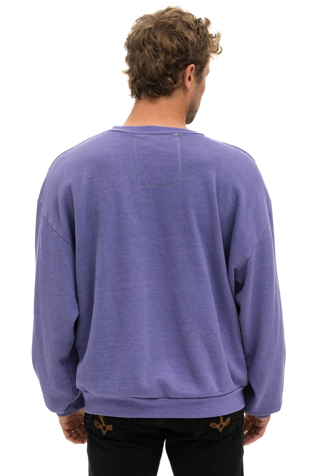 BOLT 2 RELAXED CREW SWEATSHIRT - LAVENDER // NEON PINK Sweatshirt Aviator Nation