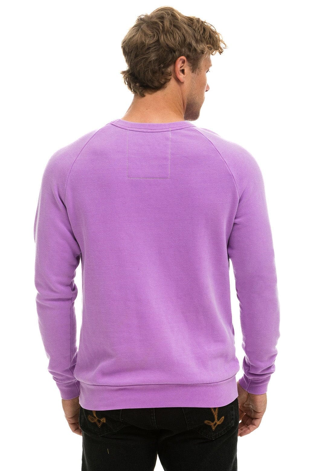 BOLT CREW SWEATSHIRT - NEON PURPLE // NEON PINK Sweatshirt Aviator Nation
