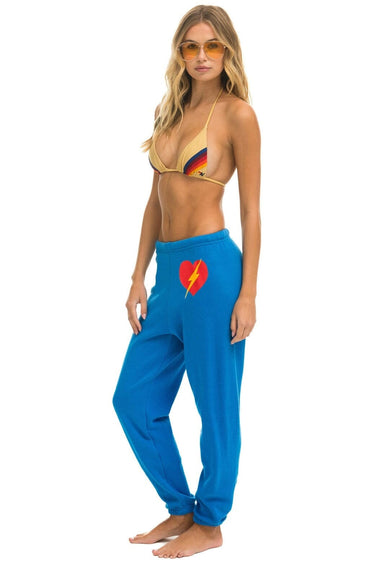 BOLT HEART SWEATPANTS - OCEAN Women's Sweatpants Aviator Nation