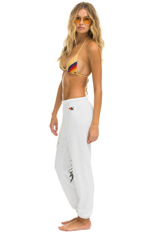 BOLT SWEATPANT GRADIENT - WHITE // GREY Women's Sweatpants Aviator Nation